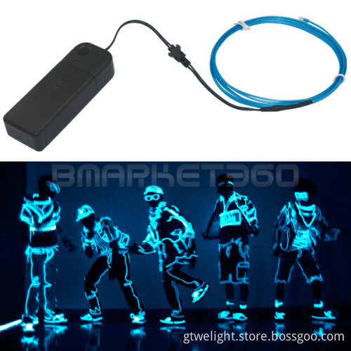 Flashing EL Wire for Clothes for Dancing for Christmas Party